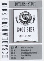 Amateurs, Goos Bier Dry Irish Stout