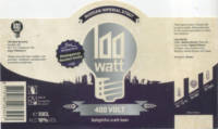 100 Watt Brewery, 400 Volt Russian Imperial Stout