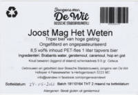 Stadsbrouwerij Jongens van De Wit, Joost Mag Het Weten Tripel bier