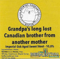 Uiltje Brewing Company, Grandpa's Long Lost Canadian Brother From Another Mother