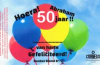 Stadsbrouwerij Cornelis, Hoera Abraham 50 jaar!! Donker Blond