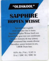 Oldskool Brewery, Sapphire Hopfen Weisse