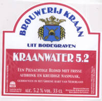 Brouwerij Kraan (Bodegraven), Kraanwater 5.2