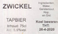 Brouwerij Van de Oirsprong, Zwickel