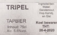 Brouwerij Van de Oirsprong, Tripel