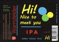 Warnsfelder, Hi! Nice to meet you IPA