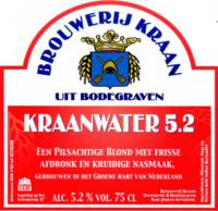 Brouwerij Kraan (Bodegraven), Kraanwater 5.2