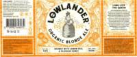 Lowlander Beer Co, Organic Blonde Ale