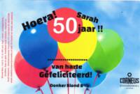 Stadsbrouwerij Cornelis, Hoera Sarah 50 jaar!! Donker Blond