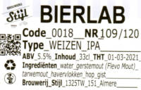 Brouwerij Stijl, Bierlab Weizen IPA