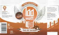 100 Watt Brewery, Pas De Saison XO Barrel Aged Holiness