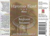 Berghoeve Brouwerij, Hammer Blont Blond