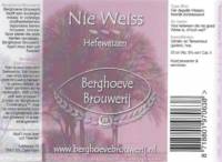 Berghoeve Brouwerij, Nie Weiss Hefeweizen