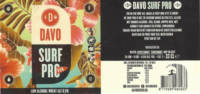 Davo Bieren, Surf Pro Low Alcohol Wheat Ale 0.5%