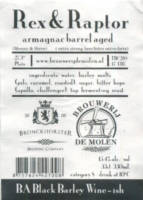 Brouwerij De Molen, Rex & Raptor BA Black Barley Wine-ish