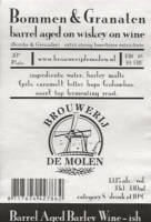 Brouwerij De Molen, Bommen & Granaten Barrel Aged Barley Wine - ish
