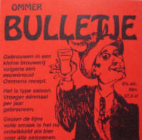 Buitenlandse bieren voor Nederlandse markt (etiket Nederlandse plaatsnaam), Ommer Bulletje