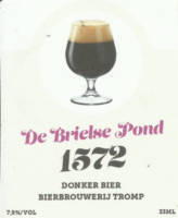 Craft Bierbrouwerij  Tromp, De Brielse Pond 1572 Donker bier