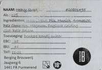 Berging Brouwerij, Heavy Quad