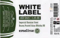 Brouwerij Emelisse, White Label Imperial Russian Stout Heavy Peated Islay Whisky BA