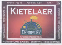 Stoombierbrouwerij De Pimpelier, Kietelaer Rood Bruine Saison Stoombierbrouwerij De Pimpelier, Kietelaer Rood Bruine Saison
