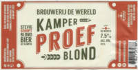 Brouwerij De Wereld (Kampen, 2015), Kamper Proef Blond