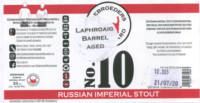 Gebroeders Roodbaard Brouwerij, No.10 Russian Imperial Stout