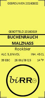 Amateurs, Buchenrauch Malznass