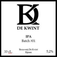 Brouwerij De Kwint, IPA Batch #01
