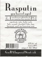 Brouwerij De Molen, Rasputin Gin BA Imperial Stout - ish