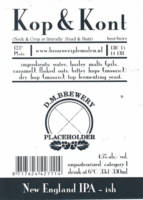 Brouwerij De Molen, Kop & Kont New England IPA-ish