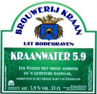 Brouwerij Kraan (Bodegraven), Kraanwater 5.9