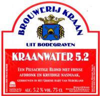 Brouwerij Kraan (Bodegraven), Kraanwater 5.2