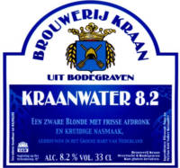 Brouwerij Kraan (Bodegraven), Kraanwater 8.2