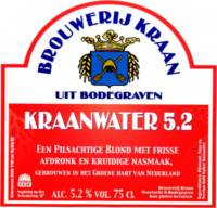 Brouwerij Kraan (Bodegraven), Kraanwater 5.2