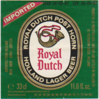 Oranjeboom Bierbrouwerij, Royal Dutch Holland Lager Beer