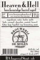 Brouwerij De Molen, Heaven & Hell BA Imperial Stout - ish