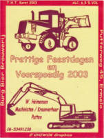 Burg Bier Brouwerij, Prettige Feestdagen en Voorspoedig 2003