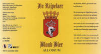 Microbrouwerij De Rijpelaer, Blond Bier Allodium