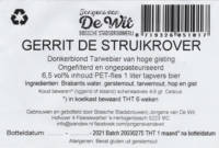 Stadsbrouwerij Jongens van De Wit, Gerrit de Struikrover Donkerblond Tarwebier