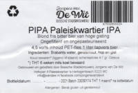 Stadsbrouwerij Jongens van De Wit, PIPA Paleiskwartier IPA