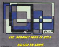 Scheldebrouwerij, Leo, bedankt voor je hulp. Willem en Annie