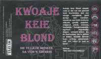 Muifelbrouwerij, Kwoaje Keie Blond