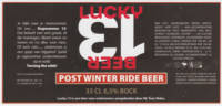 Bierbrouwerij De Leckere, Lucky 13 Beer Bock Bierbrouwerij De Leckere, Lucky 13 Beer Bock