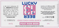 Bierbrouwerij De Leckere, Lucky 13 Beer Birra Bianca Bierbrouwerij De Leckere, Lucky 13 Beer Birra Bianca