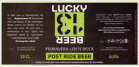 Bierbrouwerij De Leckere, Lucky 13 Beer Lente Bock Bierbrouwerij De Leckere, Lucky 13 Beer Lente Bock