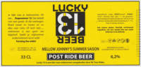 Bierbrouwerij De Leckere, Lucky 13 Beer Summer Saison Bierbrouwerij De Leckere, Lucky 13 Beer Summer Saison