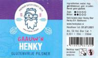 Henky, Gaauw'n Henky Glutenvrije Pilsner