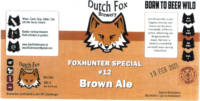 Dutch Fox Brewery, Foxhunter Special #12 Brown Ale