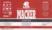 Brouwerij Rufus, Macker Amber Bier